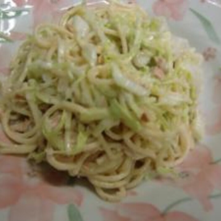 キャベツとツナのスパゲティーサラダ